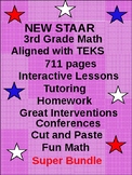 3rd STAAR Math: Build a Solid Foundation (711 pgs + EASEL 
