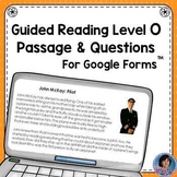 3rd and 4th Grade Google Forms Reading Comprehension Passa