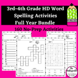 3rd and 4th Grade HD Word Spelling Activities Used With Really Great Reading