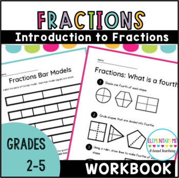 Preview of 3rd and 4th Grade Intro to Fractions Packet 3.NF.1