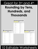 3rd and 4th Grade Rounding Worksheets
