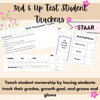 Preview of 3rd and Up Student Test Trackers