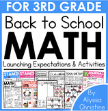 3rd grade Back to School Math Activites