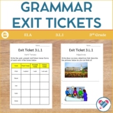 Grammar Exit Tickets 3rd Grade
