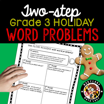 Preview of 3rd grade Christmas Two Step Word Problems