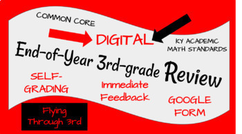 Preview of 3rd-grade End-of-Year MATH KY Summative Assessment Practice (Self-grading) KSA