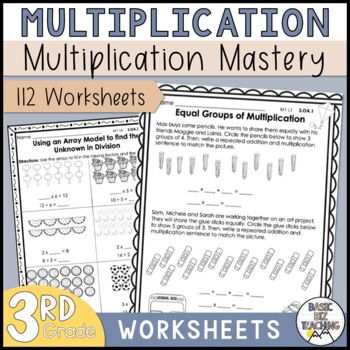 Preview of Understanding Multiplication Math Worksheets