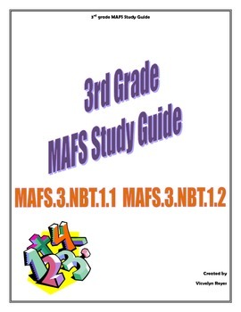 Preview of 3rd grade MAFS Study Guide/Test Prep
