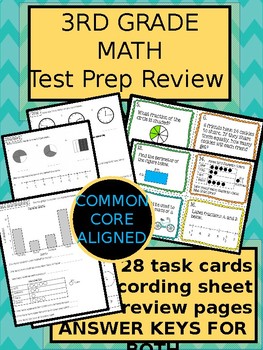Preview of 3rd grade Math Test Prep OR End of the Year Review BUNDLE