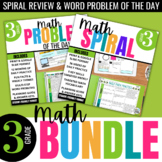 3rd grade Daily Math Warm Ups: Spiral Review & Math Word P