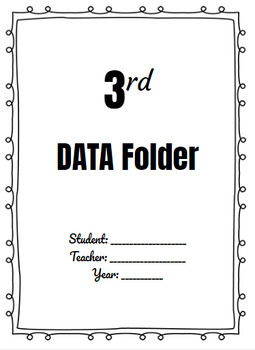 Preview of 3rd grade Student Data Folder Inserts (English/Spanish)