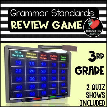 Preview of 3rd Grade Grammar Review Games