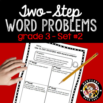 Preview of 3rd grade Two Step Word Problems
