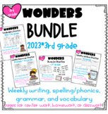 3rd grade Wonders 2023 Phonics/Spelling, Writing, Vocabula