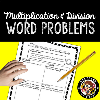 Preview of 3rd grade Word Problems - Close Reading! 2nd, 3rd, 4th & Homeschool