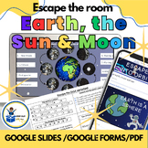 3rd grade digital escape the room: sun, moon, earth, solar