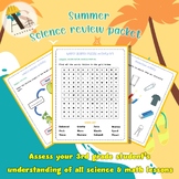 Third grade Science Review Packet | Engaging Activities Fo