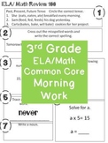 3rd grade morning work (common core ELA and Math)