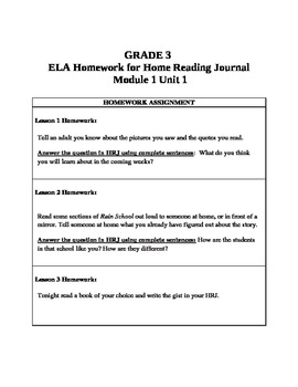 lesson 11 homework module 1 grade 3