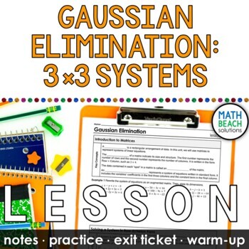 gaussian elimination examples 3x3