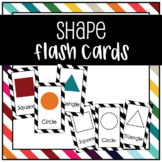 3x5 Shape Flash Cards- Color and B&W