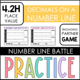 4.2H Practice - Decimals on a Number Line Game - Number Li