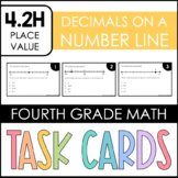 4.2H Task Cards - Decimals on a Number Line - TEKS-Based