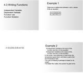 4.3 Writing Functions Notes