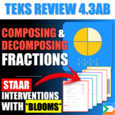 TEKS Review 4.3AB Decomposing and Composing Fractions | SI