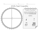 4/4 Pie Chart Composition Worksheets