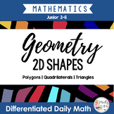 2-Dimensional Geometry: Differentiated Daily Math For Onta