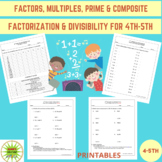 NUMBER THEORY-Factors, LCM ,GCF, Prime&Composite, Divisibi