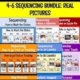 4-5 Step Visual Sequencing Bundle for Speech Therapy and S