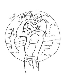 Preview of 4 American Sign Language Coloring Pages: Family ASL Words
