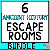 Ancient History Escape Rooms BUNDLE - Reading Comprehensio