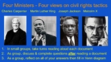 4 Approaches to Civil Rights, King, Malcolm X, Jackson, Cl