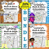 4 BUNDLE Discount!  Roll-A-Dice Articulation for Fall, Win