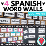 Back to School Spanish Word Walls BUNDLE - Spanish Vocabul