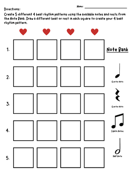 Preview of 4 Beat Rhythm Practice