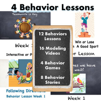 Preview of 4 Behavior Lessons Bundle (24 products)