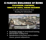 4 Buildings of Rome: Informational Latin Text & Student Chat Map