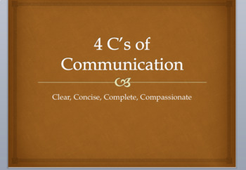 Preview of 4 C's of Communication 4 DAYS of lessons!