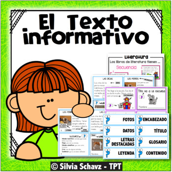 Preview of Características del texto informativo / Informational Text Features