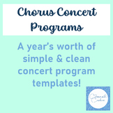 4 Choir Concert Program Templates