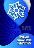 12 Christmas snowflake templates