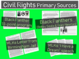 4 Civil Rights Primary Source w/ guiding questions (2 MLKJ