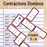 Contraction Domino Games | Color and Black/White | Workshe