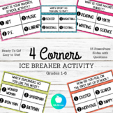 4 Corners Ice Breaker Activity