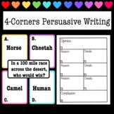 4 Corners - Persuasive / Opinion - Writing Prompts - Game 