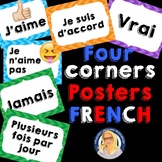 FRENCH 4 Corners Posters (4 options! 23 posters! PLUS edit